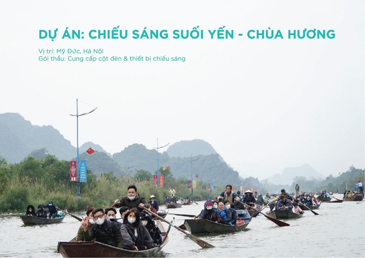 CHIẾU SÁNG SUỐI YẾN - CHÙA HƯƠNG