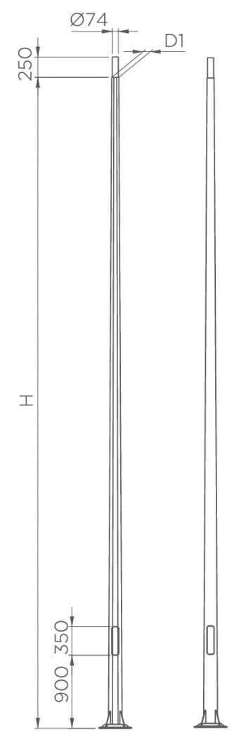 Cột thép rời cần D78