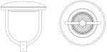ELDV01 - Đèn LED chiếu sáng sân vườn thiết kế UFO
