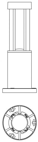 ELDV BOLLARD A - Đèn LED nấm bollard chiếu sáng sân vườn