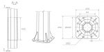Cột thép đèn pha 14m và 17m chiếu sáng công cộng